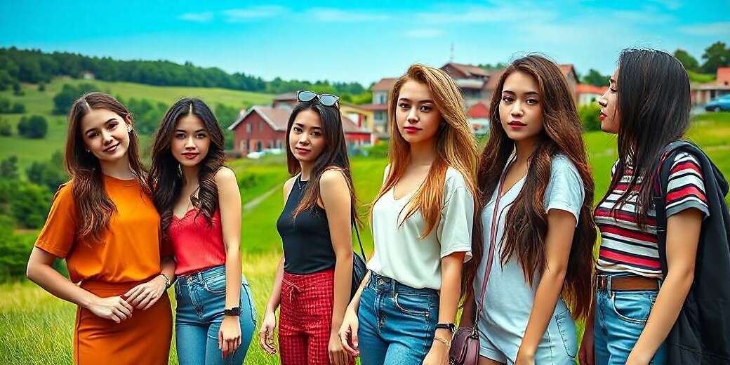 Chicas kines jóvenes provincia